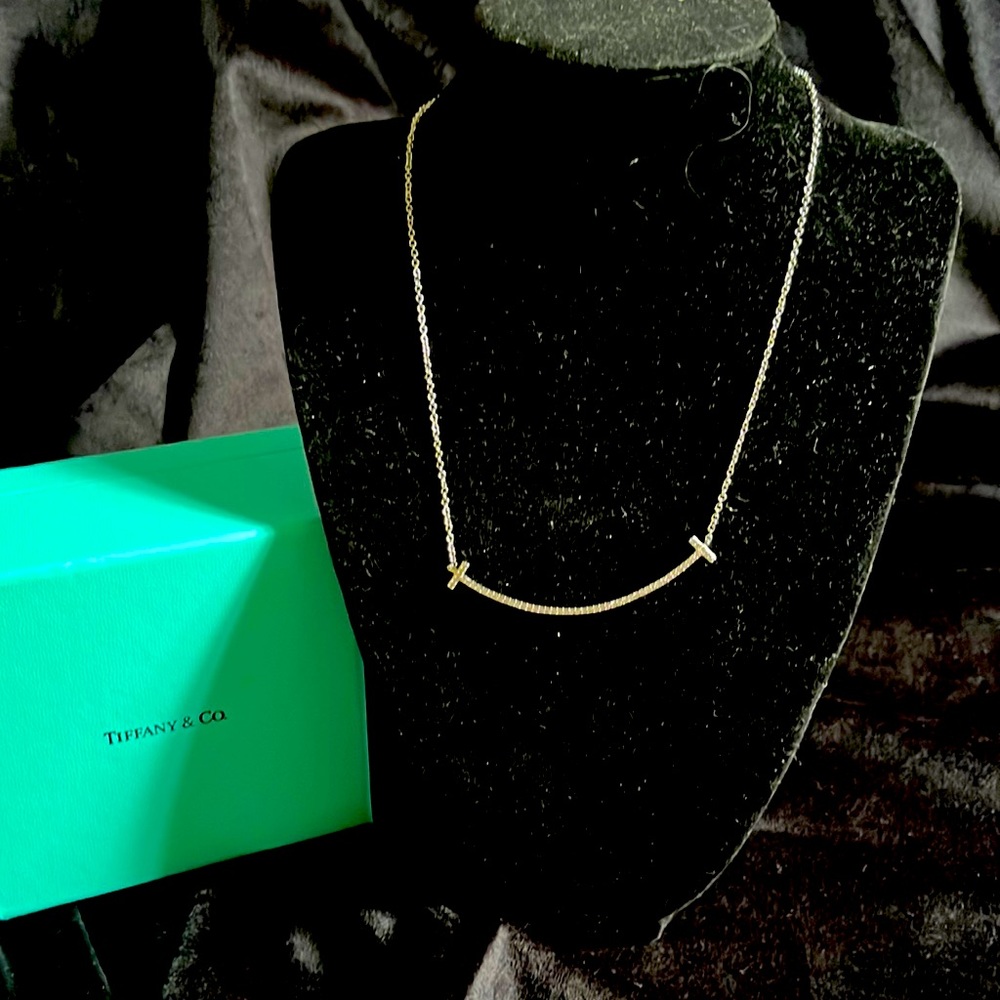 Tiffany “T Smile” necklace Silver